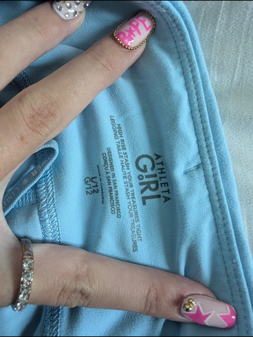 Athleta Light Blue Girls' Leggings